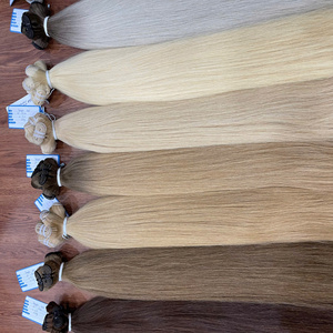 Cheveux humains 100% naturels, lisses et brillants, disponibles en plusieurs couleurs, sans perte de cheveux, prêts à être expédiés, parmi les plus vendus. - Product Image 2
