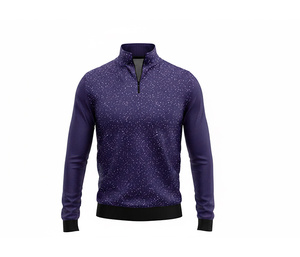 Gym Wear Sublimation Quarter Zip Jacket Manufacturer <b>Men</b> Women Youth Sportswear Quick Dry Team <b>Pullover</b> - Product Image 3