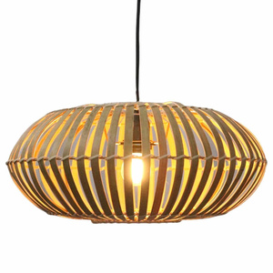 New Arrival Japandi Style Intricate Natural Bamboo Dome Pendant <b>Light</b> <b>Fixture</b> Modern Minimalism Chandelier Wholesale - Product Image 2