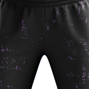 <b>Men's</b> Black Purple Print Sweatpants Elastic Waist Casual <b>Joggers</b> Midweight Polyester Autumn Wear - Product Image 5