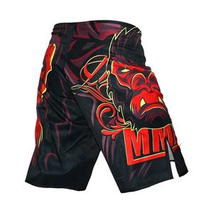 กางเกง MMA สั่งทำขายส่งสำหรับผู้ชาย พิมพ์ลายดิจิตอลด้านหน้า ผ้าสเตรช ระบายอากาศได้ดี น้ำหนักเบา ผลิตจากโพลีเอสเตอร์ เหมาะสำหรับชกมวยและมวยปล้ำ - Product Image 2