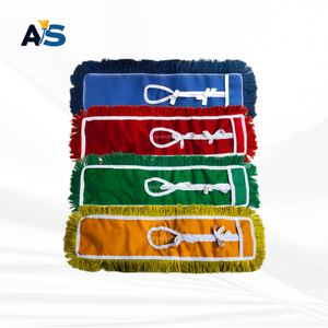 A&S Durable 5x24 Dust <b>Mop</b> with Cotton Thread Cut End Design Self-Wringer Aluminum Pole Industrial Style for Multi Floor Cleaning - Product Image 5