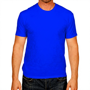 Camiseta de Manga Corta para Hombre, Cuello Redondo, 100% Algodón, Corte Regular, Casual, Tejido con Estampado por Transferencia Térmica, Ecológica, 240g, Color Negro - Product Image 4