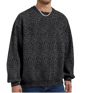 Premium Quality Thick Plus Size Down Shoulder <b>Leopard</b> Streetwear <b>Sweatshirts</b> <b>Printing</b> Sublimated Outdoor Winter <b>Sweatshirts</b> - Product Image 1