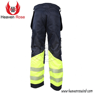 High Visibility Workwear <b>Trousers</b> Reflective Safety Cargo Pants with Holster Pockets Reinforced Knees EN ISO 20471 Wholesale - Product Image 6