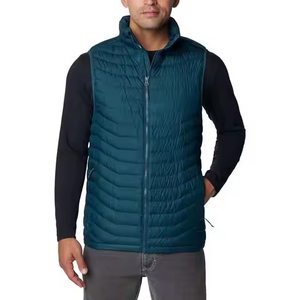Gilet matelassé léger et chaud pour homme, en tissu brillant, personnalisable en gros, veste sans manches sur mesure OEM pour hommes - Product Image 1