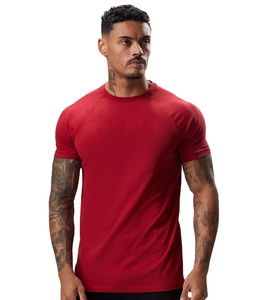 Brand Logo 100% Cotton Blank Men T Shirt Plain Casual Breathable T-shirt Made in Pakistan Solid 100% Cotton Knitted Men T-Shirts - Product Image 1