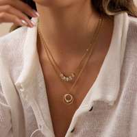 Collier avec pendentif en perle en acier inoxydable 316L, personnalisé, hypoallergénique, plaqué or 18 carats, cadeau pour elle, sans ternissement