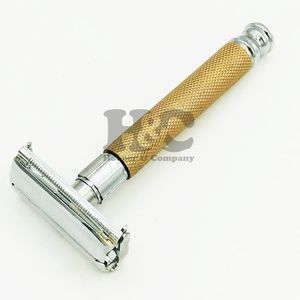 Maquinilla de Afeitar de Doble Filo para Hombre con Cuchillas Dobles de Acero Inoxidable Japonés - Uso en Barberías - Product Image 3