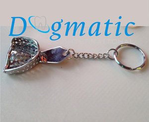 Bandeja de Impresión Dental Manual Reutilizable de Acero Inoxidable, Mini Llavero con Forma, Instrumentos Quirúrgicos - Product Image 3