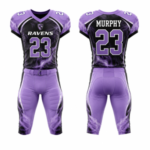 Uniforme de Fútbol Americano para Torneo, Personalizado, al por Mayor, Amateur, Competitivo, Estilo Clásico, Estilo Vintage, Estilo Retro, Corte Moderno - Product Image 1