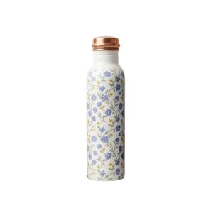 Wholesale Handcrafted Printed Pure Copper Water <b>Bottle</b> Eco-Friendly Floral Design Leak-Proof Ayurvedic Health Drinkware - Product Image 3