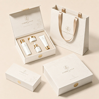 Boîtes d'emballage en papier personnalisées, boîtes cadeaux magnétiques pour cosmétiques, soins de la peau, parfums, carton rigide de luxe avec impression de logo et sacs