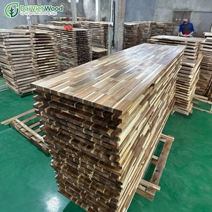Planches en bois massif à jointures en acacia - Résistantes à l'eau et écologiques - Design de cuisine moderne - Garantie de 5 ans - Product Image 5
