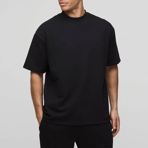 Men's Casual T-Shirt High Quality 100% Cotton Customizable Solid Color Neck Short Sleeve 180 Grams Fabric <b>Weight</b> <b>Blank</b> Design - Product Image 1
