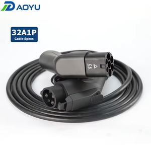 Cable de Carga para Vehículos Eléctricos Portátil de 32A y 7kW, Monofásico, Tipo 1 a Tipo 2, 5m, Resistente al Calor, TPU, Carga Rápida, para Hogar y Uso Público - Product Image 3