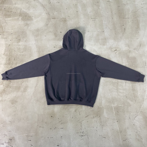 Sudadera con capucha de gran tamaño de algodón pesado personalizada hombro caído grueso 450GSM Boxy hombro caído Sudadera con capucha de felpa francesa de lana de gran tamaño - Product Image 4