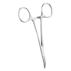 Pince de maintien, courbée, longueur 130 mm, en acier inoxydable denté, pince de maintien de précision pour laboratoire dentaire - Product Image 4