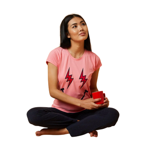 Conjunto de Pijama de Algodón para Mujer, Ropa de Dormir Transpirable y Suave de Punto, Ropa de Casa, Proveedor Mayorista - Product Image 6