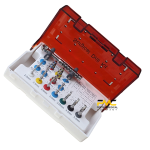 Kit de taladros quirúrgicos para implantes dentales con irrigación externa, llave e instrumentos para procedimientos precisos de implantes - Product Image 4