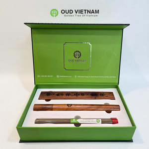 ชุดของขวัญกำยานเวียดนามสุดหรู พร้อมเตาเผาและฐานวางไม้ - เตาเผาอูดบาคูร์ - Product Image 1