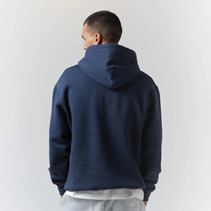 Sudadera con capucha y media cremallera personalizada para hombre, de alta calidad, gruesa, 100% algodón, tipo velour, oversize, tallas grandes, 420 g/m², impresión digital de invierno - Product Image 3