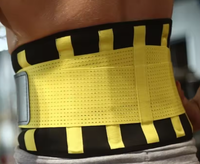Ceinture de Soutien Lombaire Sportive Personnalisable pour Hommes/Femmes - Soutien Squat, Musculation, Remodelage Abdominal, Tissu Gris, Noir