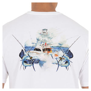 Maillot de pêche à manches longues à capuche, séchage rapide, respirant, anti-UV 50+, 100% polyester, personnalisable avec logo. - Product Image 2