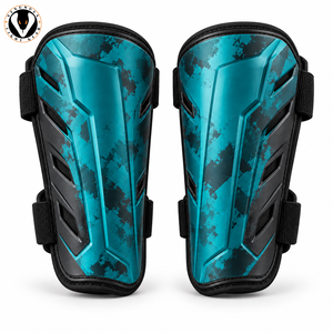 High Quality Athletic <b>Shin</b> <b>Pads</b> Impact Resistant Shell Adjustable Soft Inner Padding Customizable Leg Guards for Comfortable - Product Image 1