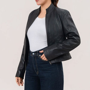 Latest Fashion Comfortable High Quality Women Leather Jacket For Style Fashionable Winter for Autumn Season - Product Image 5