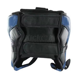Casque de boxe noir et or en cuir PU avec fermeture à boucle réglable, visière transparente de protection, 7 aérations, unisexe adulte - Product Image 6