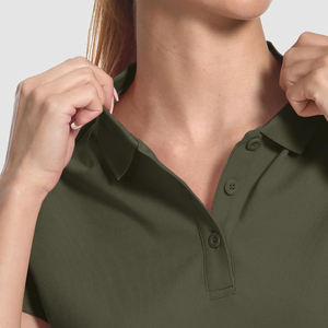 Professional Women's Corporate Office Wear for Shirts-Knitted Breathable 100% Cotton Short Sleeve Uniform T-Shirts - Product Image 4