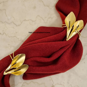 Anillos de Servilleta Modernos con Diseño Redondo de Madreperla, Anillos de Servilleta Metálicos al por Mayor para Fiestas, en Stock - Product Image 3