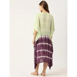 Caftán para Mujer Teñido a Mano de Primera Calidad, Hermoso Caftán Informal Teñido a Mano, Vestido Caftán Holgado - Product Image 3