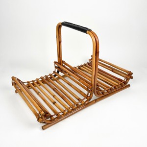 Porta revistas de ratán hecho a mano, estantes para almacenamiento de periódicos, decoración de oficina y accesorios organizadores - Product Image 5