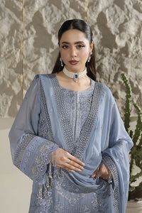 <b>Top</b> seller party wear branded Shalwar kameez suits for women in very high quality chiffon stuff with very fine embroidered - Product Image 5