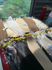 Extensiones a granel de cabello humano virgen vietnamita de trama 28 pulgadas todos los colores 100g Super doble dibujado extremos gruesos completos precio de fábrica - Product Image 6