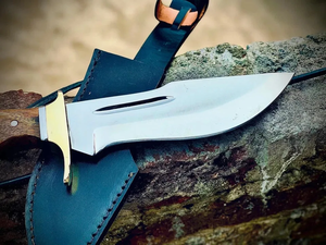 Couteau de survie et de chasse artisanal en acier à haute teneur en carbone, lame fixe, pointe en bois, qualité industrielle, OEM ODM, vente en gros - Product Image 3