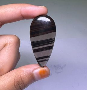 Pierres précieuses en quartz obsidienne dentelle de minuit de haute qualité, en vrac, prix de gros pour la fabrication de bijoux, pierre de cristal naturelle faite à la main - Product Image 2
