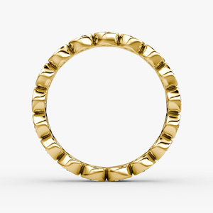 Lab Grown <b>Diamond</b> Round Brilliant Cut Bezel Eternity <b>Diamond</b> <b>Ring</b> - Product Image 2