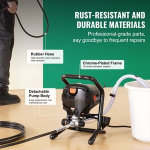 Spruzzatore di Vernice Elettrico Airless Efficiente 3000PSI 750W con Supporto per Pittura di Interni, Esterni, Mobili e Recinzioni - Product Image 3