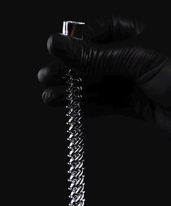 Bracelet cubain en moissanite glacée, argent 925, luxe, hip hop, bijou tendance pour homme et femme - Product Image 5