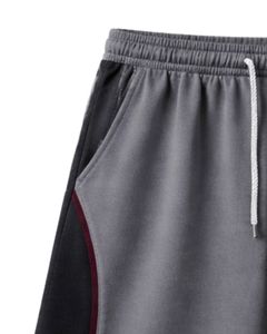 Men Gray Black Jersey Shorts Casual Summer Cotton Polyester Drawstring <b>Elastic</b> Waist Gym Sports Running Shorts Wear OEM Supplier - Product Image 6