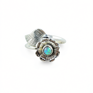 Floral <b>Labradorite</b> Fine <b>Ring</b> 3.1 Grams - Product Image 2