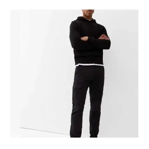 Factory Wholesale Men's Casual Pullover Hoodie 100% Cotton Customizable Embossed Printing Regular Fit for Winter Season - Product Image 5
