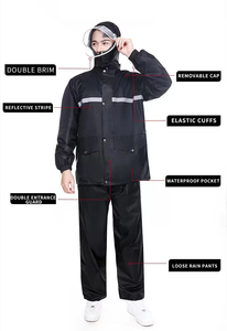 Trajes impermeables para la lluvia con revestimiento de PVC - Product Image 6