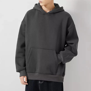 Sudadera con Capucha y Sudadera de Felpa de Algodón de Alto Gramaje con Logotipo Personalizado Bordado en 3D, Cachemira Teñida Lisa de Doble Capa - Product Image 3