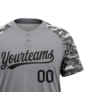 Maillot de baseball rouge unisexe pour adulte, imprimé 'Birthday 5', à manches courtes, en polyester, coupe classique, boutonné sur le devant, respirant, personnalisable pour équipe - Product Image 3