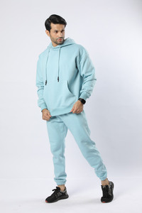 Hoodie Jogger Tracksuit Set Streetwear Unisex Vintage Y2K Cotton Fleece Custom Logo OEM ODM Supplier - Product Image 2