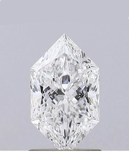 Diamante Suelto de Corte Hexagonal Cultivado en Laboratorio, Color E, Certificado IGI, VVS, Marca Diam, Origen Gujarat, 1-10 CT, para Joyería - Product Image 1